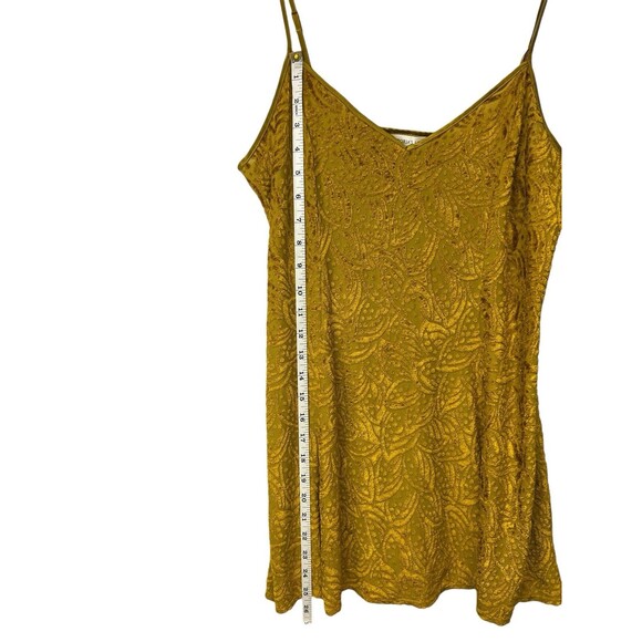 Vintage 90s Victoria's Secret Chemise Yellow Chenille Mini Nightie Dress MED - Picture 7 of 8